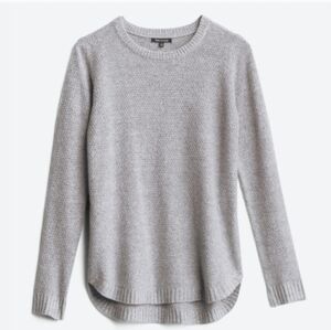 Pink Clover Light Gray Crew Neck Sweater